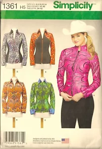 Simplicity Pattern #1361 Equestrian Performance Shirt, sizes 6 - 14 uncut - Picture 1 of 3