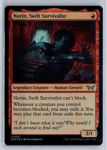 FOIL Norin, Swift Survivalist 297 Duskmourn – MTG Magic the Gathering Card - Picture 1 of 2
