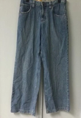 New Lee Dungarees Youth Size 18R Adjustable Waist Sanded Steel Wide Leg High - Image 1 of 4