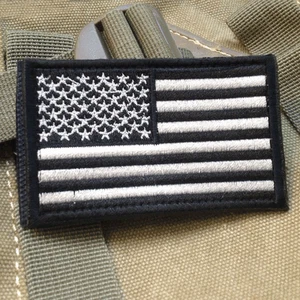 EE. UU. PARCHES BORDADOS BANDERA EJÉRCITO EE. UU. MILITAR INSIGNIA GANCHO BUCLE PARCHE - Imagen 1 de 5