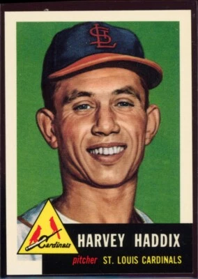 1991 Topps Archives 1953 St. Louis Cardinals #273 Harvey Haddix - Image 1 of 2