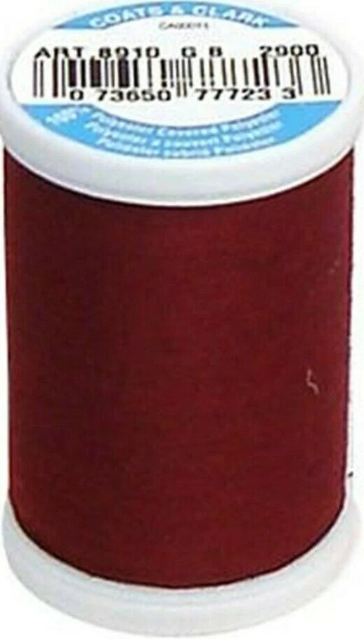 Coats & Clark ~ Dual Duty All Purpose Thread, 250 yd ~ (S910-2900 - Dark Red) - Image 1 of 1
