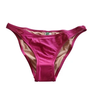 J.Crew Heritage 1989 High Leg Bikini Bottom Pink Size S Recycled Nylon Blend Swi - Bild 1 von 4