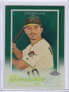 2020 Topps Chrome Allen & Ginter Green Refractor Bryan Reynolds /99 Pirates #186 - Picture 1 of 2