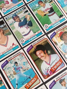 1979 & 1980 O-Pee-Chee OPC Minnesota Twins Baseball Karten Lot NM+ (22 Karten) - Bild 1 von 12
