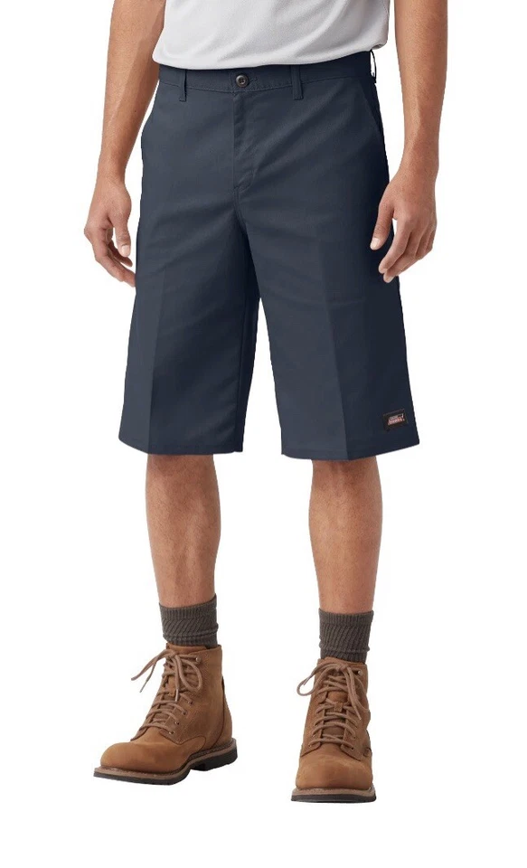 Dickies Essential Flex Work Shorts Navy 36W " Inseam Relaxed Fit s