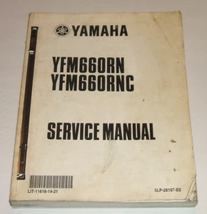 Yamaha 2001-2004 Raptor 660 Service Manual Yfm660 Yfm660r Yfm 660r Repair - Foto 1 di 7