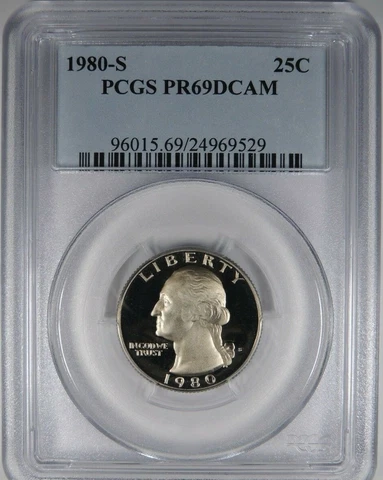 1980 S 25C PCGS PR 69 DCAM Washington Quarter Cover