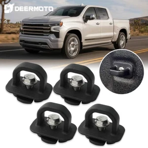 4x Truck Bed Tie Downs Side Wall Anchors for Chevy Silverado Colorado GMC Sierra - Imagen 1 de 9