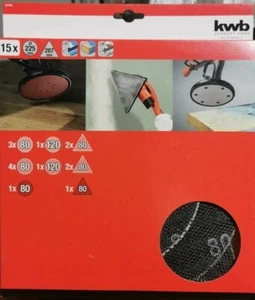KWB  Gitter- Schleif-Papier Set Ø225 15tlg. - Bild 1 von 1