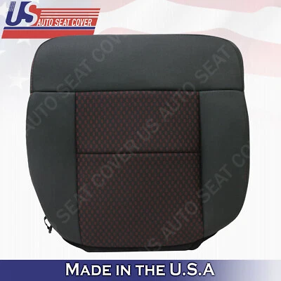 Ford F150 STX 2007 2008 deportivo pasajero cubierta de asiento inferior de tela 2 tonos negro rojo Foto 1 de 4