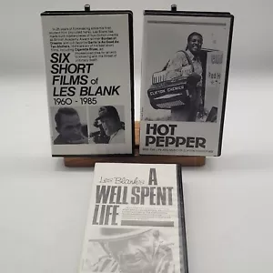 Les Blank VHS Lot Six Short Films Hot Pepper A Well Spent Life VCR Tape Rare! - Picture 1 of 14