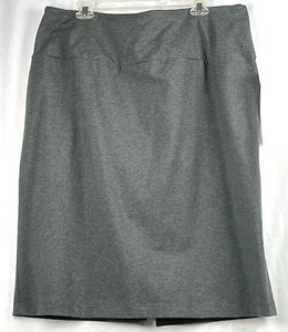 NWT Women with Control Dark Gray Tummy Control Pencil Skirt 2X Made In USA - Picture 1 of 2