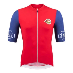 Cinelli Supercorsa Men's Cycling Jersey (Red/Blue) - Picture 1 of 8