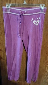 Girls Justice Purple Sweatpants. Size 10 - Picture 1 of 2