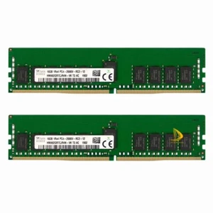 2x 16GB SK Hynix 1Rx4 PC4-21300 DDR4 2666Mhz 288Pin DIMM ECC SERVER Memory RAM* - Picture 1 of 4