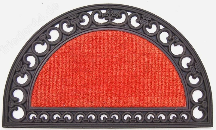 3 St. Gummi Kokos Matte rot Türmatte Gummifußmatte Abstreifer Gummimatte Kokos - Bild 1 von 1