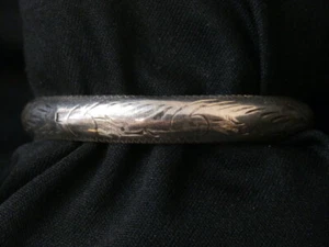 Splendido bracciale vintage in argento sterling con incisione sud-ovest. #2077 - Foto 1 di 5