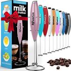PowerLix Milk Frother Handheld Whisk - Electric Milk Frother Foamer with