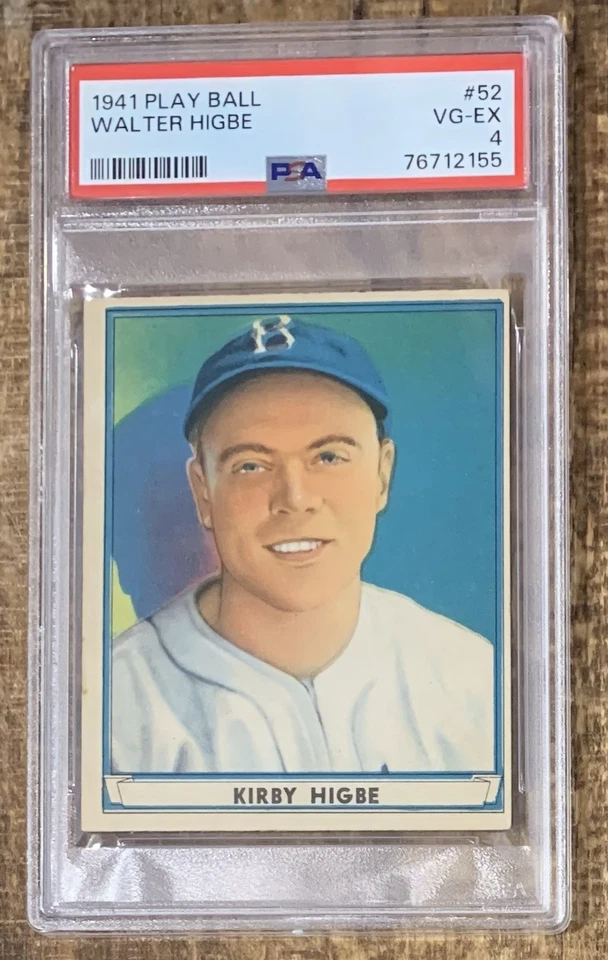 1941 Play Ball #52 Walter Higbe PSA 4 - Image 1 of 1