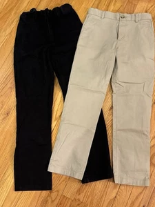 Lot Boys Khaki Chino Dress Pants Size 14 Vineyard Vines Children’s Place Black - Picture 1 of 11