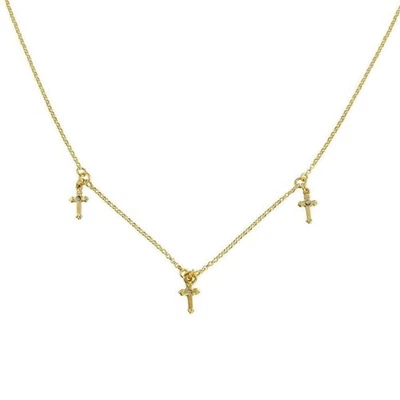 VSA | Gargantilla Cruz Virgen Santos y Ángeles Triple Amantes Foto 1 de 3