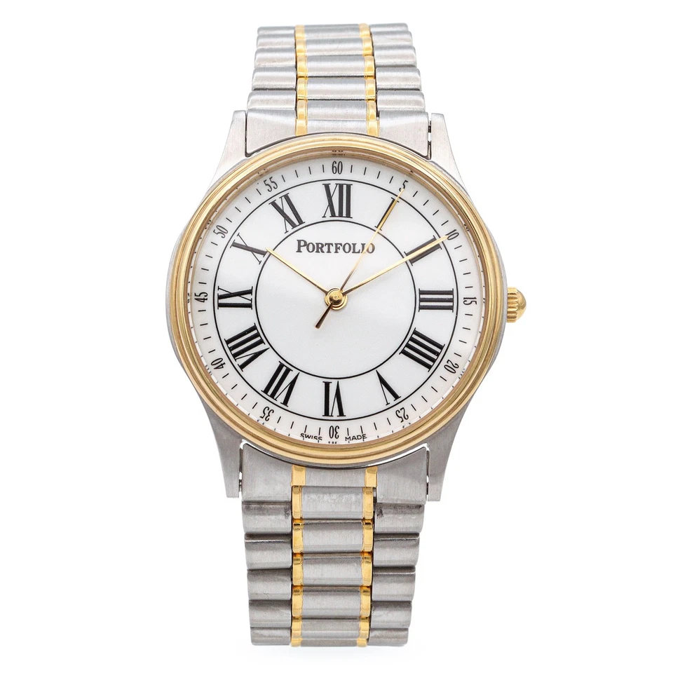 Portfolio by Tiffany & Co. Reloj de cuarzo de acero inoxidable bicolor para hombre Foto 1 de 4