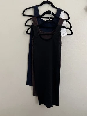 NWT-3 Tees By Tina Tank Top Dress Women OSFM Stretch Basic Capsule Lot of 3 - Image 1 of 4