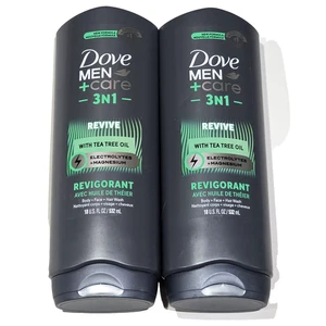 2 Pack Dove Men Care 3in1 Revive Tea Tree Oil Revigorant Body Wash 18oz - Picture 1 of 1