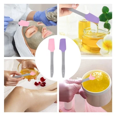  2 Pcs Removal Shovel Silicone Wax Spatulas Spatules À Cire En Cirer Épilation - Photo 1/4