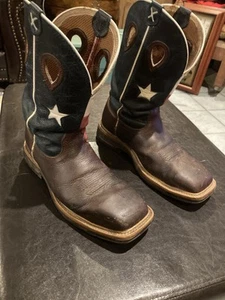 MENS TWISTED X COWBOY SQUARE TOE BROWN BOOTS SIZE 9.5 B - Picture 1 of 7