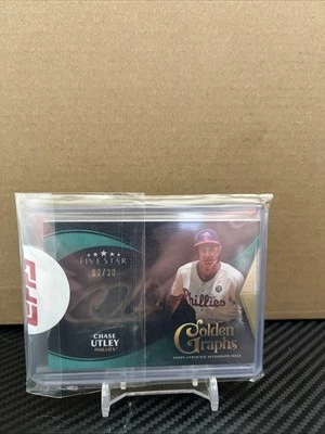 2024 Topps Five Star - Golden Graphs Chase Utley #GG-CU Aqua /30 (AU) - Image 1 of 2
