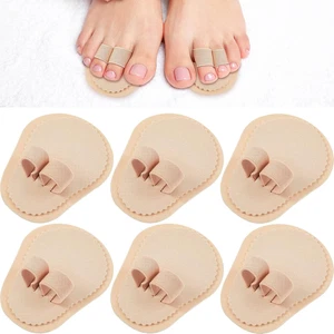 Nuanchu 6 Pieces Double Toe Straightener Hammer Toe Splint Corrector Separators - Picture 1 of 7