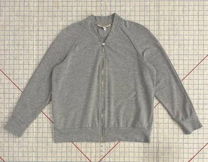 Vintage Full Zip Sweatshirt Heather Gray Women’s Large RARE SAMPLE Norm Thompson - Picture 1 of 24