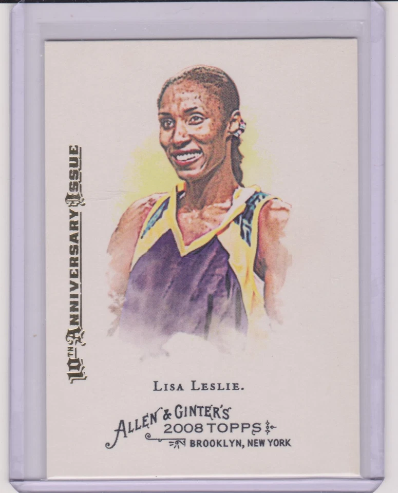RARE 2015 ALLEN & GINTER LISA LESLIE 10TH ANNIVERSARY CARD ~ 2008 #247 ~ WNBA - Image 1 of 1