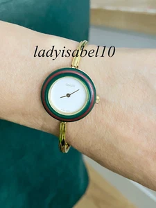 Gucci Orologio Svizzero Donna Bracciale Tono Oro Quarzo - Vintage - Foto 1 di 8