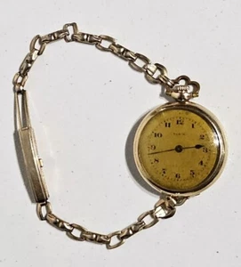 Antique 14K Gold Roy Case Elgin Pocket Watch / Wrist Watch 21.6 Grams - Picture 1 of 22