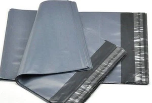 Graue Versand Pakettaschen Versandtaschen Poly Post alle Größen in Zoll kostenloser Versand UK - Bild 1 von 1
