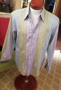 Robert Graham Designer Herren Langarm Oberhemd Gr. L - Bild 1 von 7