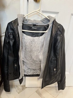 JOUJOU Leather Detachable Fur Lined Jacket - Image 1 of 4