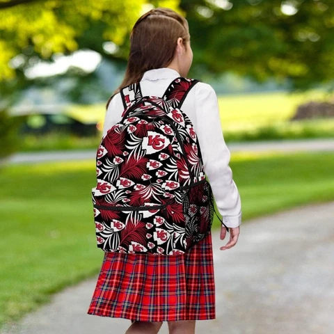 Kansas City Chiefs Children's Backpack High-quality Oxford Cloth Travel Bags Cover