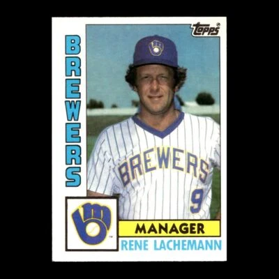 Rene Lachemann 1984 Topps Traded Milwaukee Brewers #67T R321E 63 - Image 1 of 2
