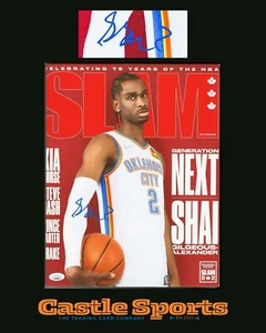 Shai Gilgeous-Alexander Hand Signed SLAM 11x14 CANVAS AUTO BLUE INK JSA AUTH COA - Picture 1 of 7