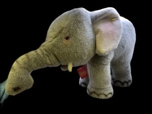 Rare Medium Steiff Trampy Elephant - 19xx? Germany, Approx. 12” x 24” 6300/60 - Picture 1 of 13