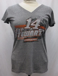 Women's Short Sleeve V-Neck NASCAR Tony Stewart #14 Touch T-Shirt - Picture 1 of 3