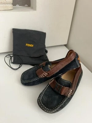 AUTÉNTICOS Zapatos de Conducir Fendi Bebé Niño Foto 1 de 4