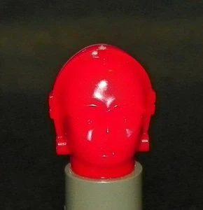 LEGO Star Wars - Minifig, Head Modified C-3PO / K-3PO Protocol Droid - Red - Picture 1 of 1