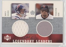 2002 UD Superstars Legendary Leaders Dual David Carr Jeff Bagwell Rookie RC HOF