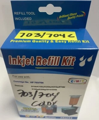 Color Ink Refill Box Kit for HP 703/704 - Image 1 of 2