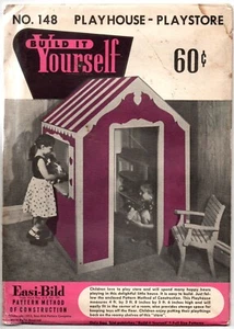 VINTAGE UNGEÖFFNET UNGESCHNITTEN 1953 ZUM SELBERMACHEN HOLZBEARBEITUNGSMUSTER EASI BILD INDOOR SPIELHAUS 148 - Bild 1 von 4